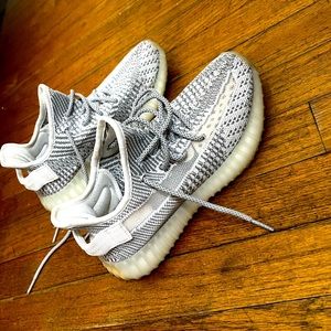 Grey and white Yeezy.
